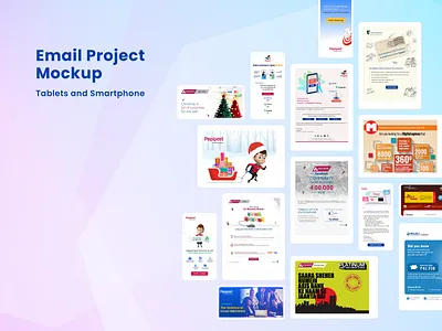 Emailer Mockup Screens adobe illustrator adobe photoshop cc branding illustration user interface