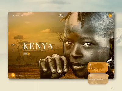 KENYA design flat graphic type typography ui web webdesign website