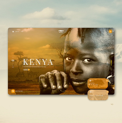 KENYA design flat graphic type typography ui web webdesign website