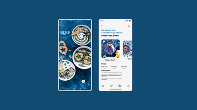 BURP_Bowls app design appicon bowls design drinks fruits illustration minimal quarantine simple smoothie smoothies ui uidesign uiux ux
