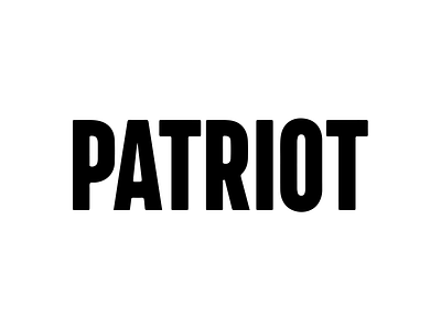 Patriot's Logotype branding focus lab identity design logo logotype typeface