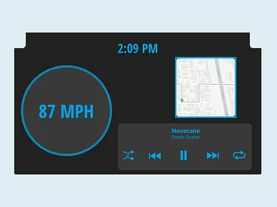 Day 034 - Car Interface dailyui day034 design ui