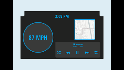 Day 034 - Car Interface dailyui day034 design ui