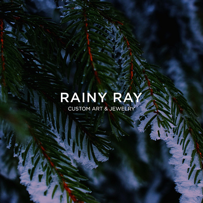 Rainy Ray brand branding design identity jewelries jewelry logo logomark logotype minimal typography
