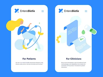 Custom Illustrations | EnteroBiotix branding icon illustration