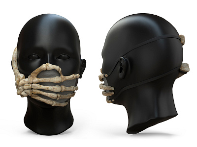 Skull Mask 3d 3d art blender design keyshot products