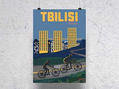 Tbilisi urban living adobeillustrator art design geoposter georgia graphic illustration poster tbilisi vector