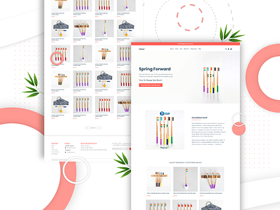 MamaP - Ecommerce Site bamboo branding design eco ecommerce flat gay illustration lgbt minimal organic rainbow shop shopify toothbrush typography ui ux web website