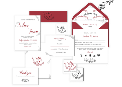 Andrea & Jason - Wedding Stationery event invitation logo wedding wedding invitation