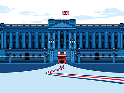 The Classic Tour big bus branding buckingham palace england identity illustration landmarks london marianna orsho mariannaorsho red bus routemaster tourism ui union jack ux vector vibrant visual identity website