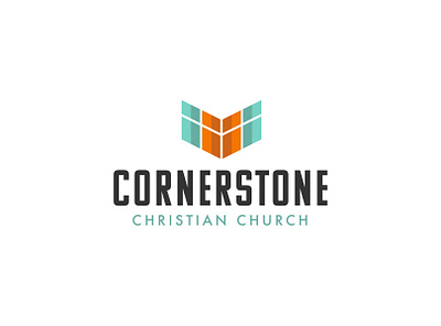 Cornerstone Christian Church church branding church design church logo cornerstone