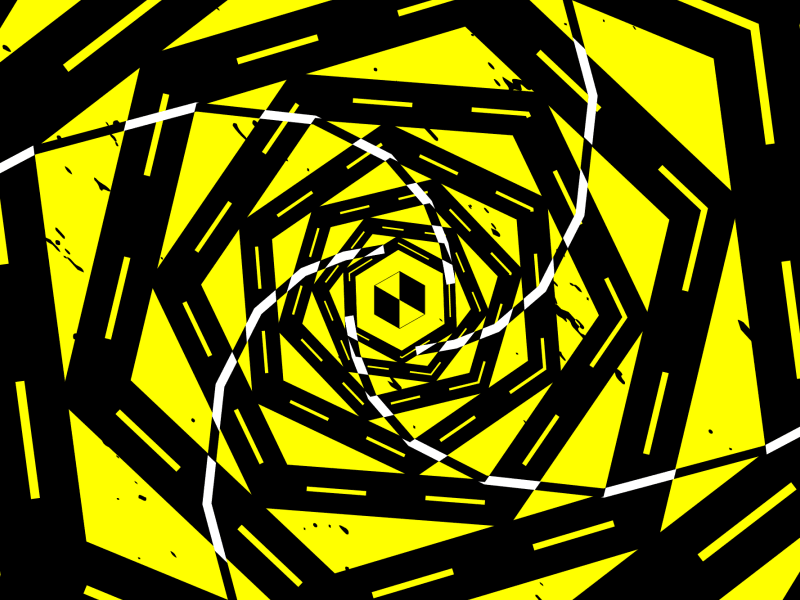 Animated Geometry Poster 01 abstract after effects animation caution construction geometry grid loop