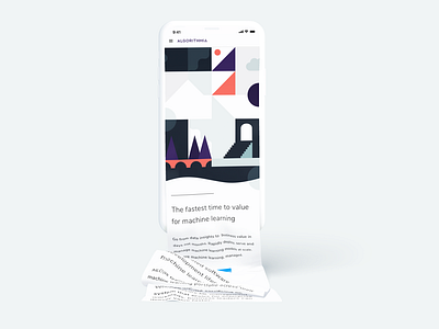 Algorithmia.com has a new look branding design icons illustration machine learning ui ux web design