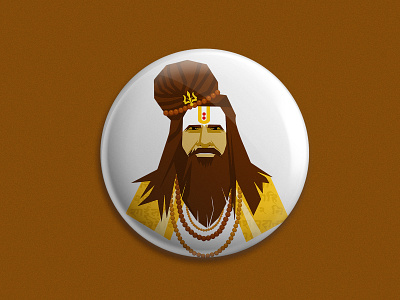 Aghori Sadhu animation art design flat illustration illustrator minimal vector