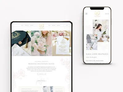 Custom Website for Wedding Paper Designer & Calligrapher calligraphy clean creative custom website feminine feminine web design illustrator modern photography squarespace webdesign wedding invitations wedding paper wedding suite
