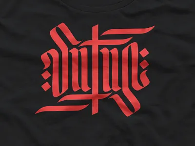 Satan ambigram beer calligraphy design hell illustration lettering logo mexico red satan type typo vector