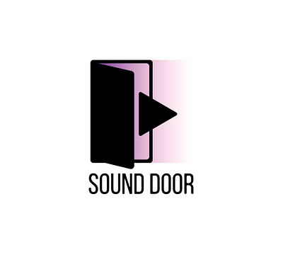 Daily Logo Challenge #09 Sound Door Music Streaming Service Logo branding dailylogo dailylogochallenge design logo logodesign music music app music streaming vector