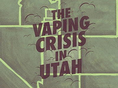 Vaping Crisis agent art cloud editorial editorial illustration hypno hypnoagent illustraion illustrator lake magazine magazine illustration photoshop salt salt lake salt lake city