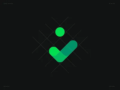 Green Check Mark Logo brand branding branding concept check green identity design logo logo design logo designer logo mark vector visual identity