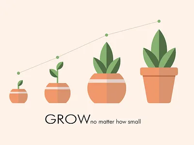 Grow adobe illustrator design art designs flat illustration flatdesign ilustrator plants