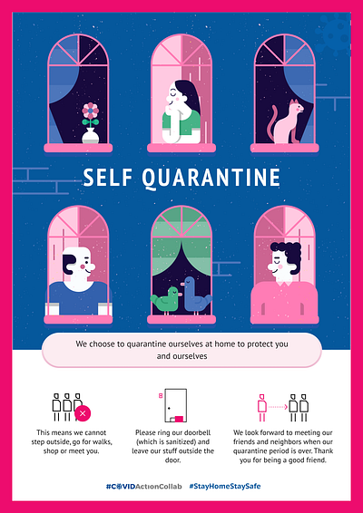 Self Quarantine covid19 covid19 india design for good illustration poster poster design