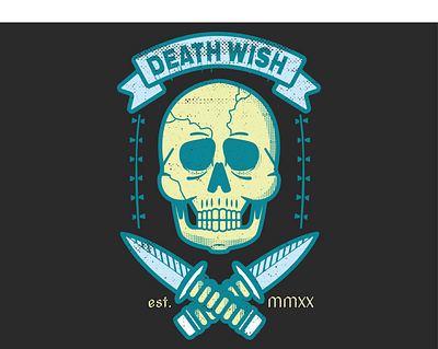 Death Wish illustration skull skull art skull logo skulls vector