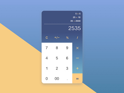 DailyUI004 calculator dailyui design mobile mobile app ui