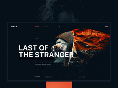 TOMAAS.® dark desktop interface ui ux web web design webdesign website