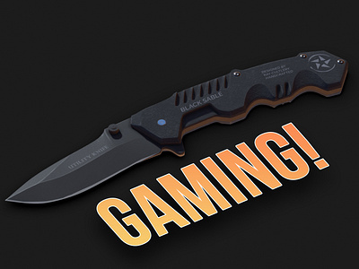 Gaming Knife_1 3d 3dsmax b3d c4d csgo gaming knife maya substance painter