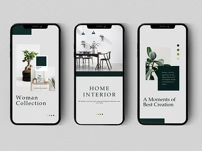 Instagram Story template advertising branding design elegant instagram instagram stories instagram template interiors layout simple simple clean interface social media social media pack tosca ui