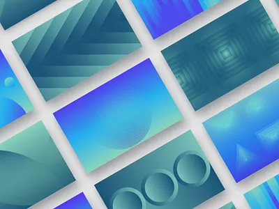 A Study of Gradients & Lines abstract branding circle colorful geometric gradient gradients illustration lines minimal natural optical organic pattern patterns shapes square triangle vibrant
