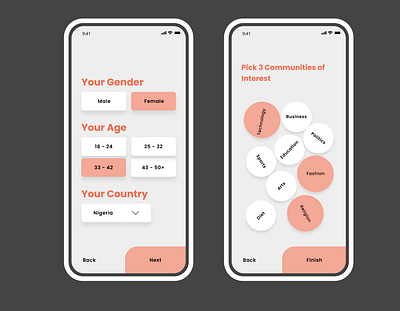 On-boarding User app app design dailyui design figmaafrica figmadesign typography ui ux