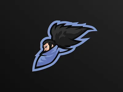 Yasuo Mascot Logo design flat illustration illustrator league leagueoflegends legends logo mascot mascot logo mascotlogo minimal of vector yasuo