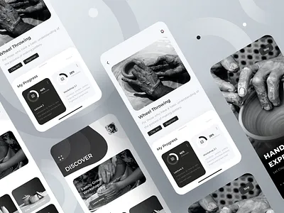 Pottery Studio App app clay craft design mobile mobile app mobile app design mobile design pottery ui ux