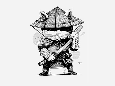 Sinobi Cut - White Team 2d 2d character art cat design digital digital art draw game art illustration image picture разработка дизайна студия дизайна