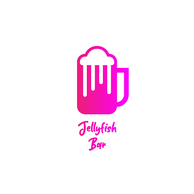 Jellyfish Bar brand identity branding design logo logo concept logo inspiration logodesign logos minimal negative space logo