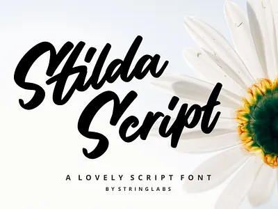 Stilda - Lovely Script Font calligraphy casual handbrush handdrawn handlettering handwritten handwritting letter ligatures logotype otf script ttf typography