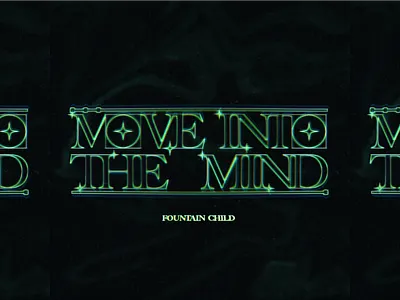 MOVE INTO THE MIND album artwork art cover design electronic music graphic design illustrator logo mind photoshop retrowave trippy typography vector