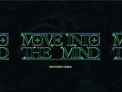 MOVE INTO THE MIND album artwork art cover design electronic music graphic design illustrator logo mind photoshop retrowave trippy typography vector