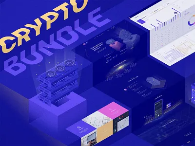 Crypto Bundle bitcoin bitcoins block chain blockchain bundle coin crypto crypto currency crypto design crypto exchange crypto wallet cryptocurrency minimal mining prensetation stationery