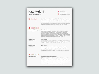 Free Smart Minimalist Resume Template curriculum vitae cv cv design cv template freebie freebies minimal resume minimalist resume resume template