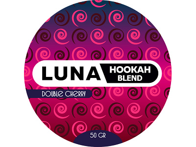 Hookahblend Double cherry branding design illustration illustrator minimal packagedesign stickers vector