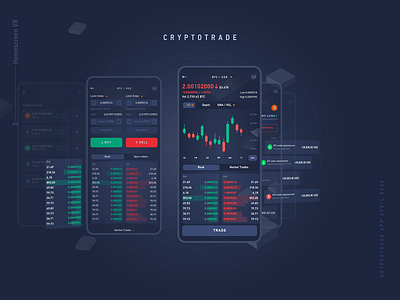 Crypto trade AR animation bitcoin wallet crypto currency crypto trading crypto wallet interaction design mobile app design motion graphic parallax services ui user experience ux visual design