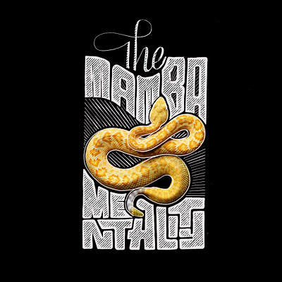 The Mamba Mentality · Lettering design hand lettering illustration lettering mamba type typography