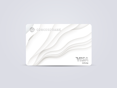 Infinite Credit Card bank branding card design credit card creditcard finance grey minimal minimalism minimalist minimalistic silver soft white