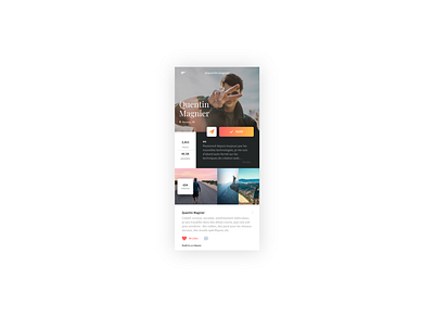 DAY 006 - USER PROFILE app design flat minimal ui ux vector