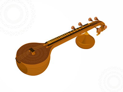 Veena Illustration design dribbble illustration illustration art music art ui design ux design wooden