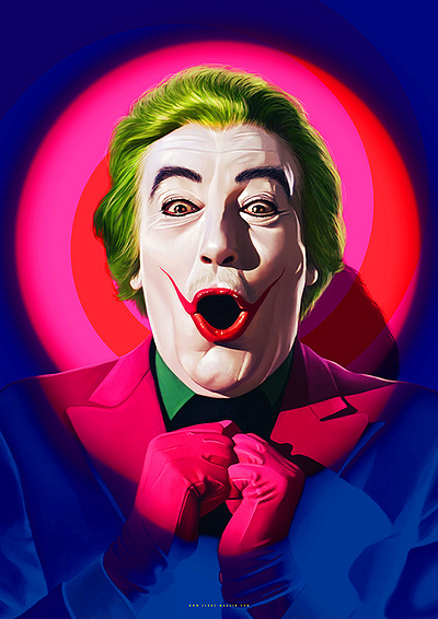 Cesar Romero Joker batman cinema digital art digital arts digital painting illustration joker movie movie poster