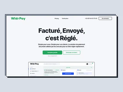 Widr Pay Home design figma finance fintech french design home page how it works landing payments web design webdesign website