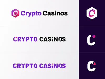 CryptoCasinos.com Logotypes affiliate casino casinos crypto cryptocurrency igaming logo logotype online caisnos
